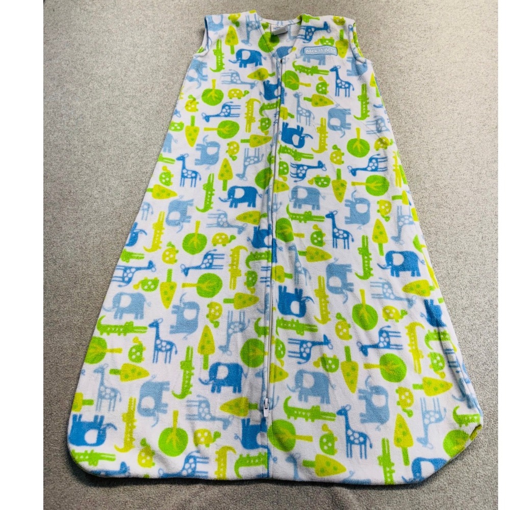 HALO SleepSack Baby Wearable Blanket L 12-18 Months Zoo Safari Animals‎ Fleece